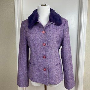 Vintage Fur Collared Jacket